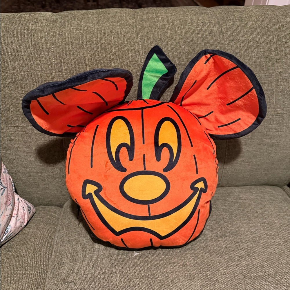 Disney Cruise Line Halloween On The High Seas Mickey Pillow W Zipper Compartment